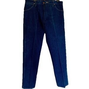 Wrangler 13MWZ Cowboy Cut Original‎ Fit Jeans Mens 38x32 Blue Denim Western